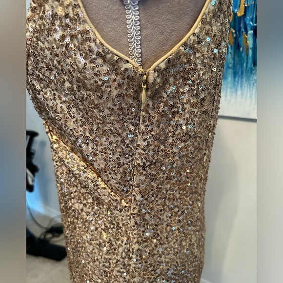 Calvin Klein Sequin One Shoulder cocktail dress - Picture 3 of 6